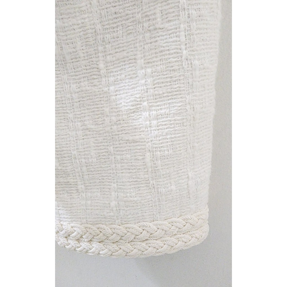 Derek Lam 10 Crosby White Floral Embroidered Tweed Jacket Braided Trim 8 - Picture 8 of 10